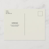 Cream sparen het Briefkaart van de Uitnodiging van (Achterkant)