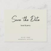 Cream sparen het Briefkaart van de Uitnodiging van (Voorkant)