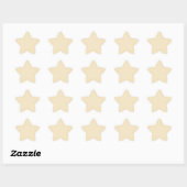Cream Star Sticker (Vel)