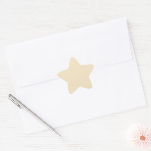 Cream Star Sticker (Envelop)