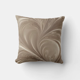 Cream Swirl - Soft Beige Abstract Flowing Design Kussen