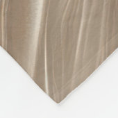 Cream Swirl - Zacht beige Abstract vloeiend ontwer Fleece Deken (Hoek)