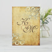  CREAM SWIRLS/LUXE CHAMPAGNE SHIMMER PAPIER KAART (Staand voorkant)