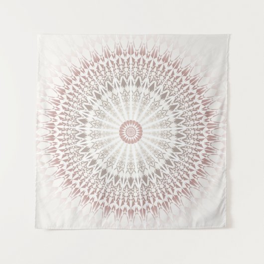 Cream Tan Neutrals Mandala Wandkleed (Voorkant)