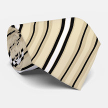 Cream Tan Taupe Beige Black Stripe Patroon