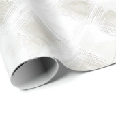 Cream Tan White Plaid Stripes Christmas   Cadeaupapier (Rol Hoek)