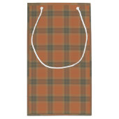 Cream Tartan Gift Bag Klein Cadeauzakje (Achterkant)