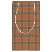 Cream Tartan Gift Bag Klein Cadeauzakje (Voorkant)