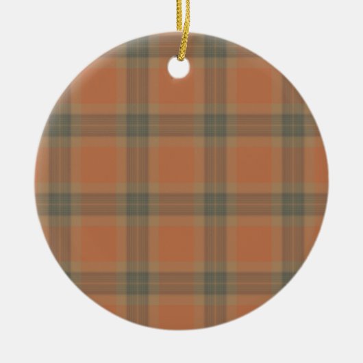Cream Tartan Ornament (Voorkant)
