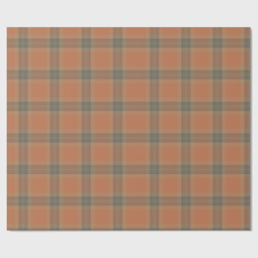 Cream Tartan Wrapping Paper Cadeaupapier (Vlak)