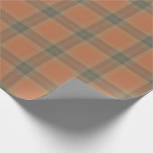 Cream Tartan Wrapping Paper Cadeaupapier (Hoek)