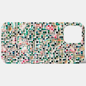 Cream-tegels in getextureerde ruwe stijl, mozaïekv Case-Mate iPhone case (Achterkant (horizontaal))