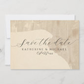 Cream tone Wedding Save The Date (Voorkant)