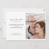 Cream tone Wedding Save The Date (Achterkant)