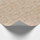 Cream Tree Bark Wood Birthday Cadeaupapier (Hoek)