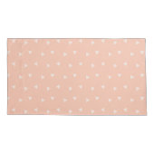 Cream Triangles Pattern Pair Of Pillowcases Kussensloop (Achterkant-Links)