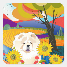 CREAM VAN DE stickers VAN de Chow van de KRUIT VAN