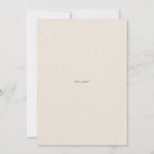 Cream Vintage Wedding Kaart (Achterkant)