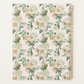 Cream Waterverf Floral Wedding Journal Planner (Achterkant)