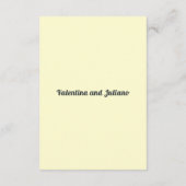 Cream Wedding Gift Registry Portrait Informatiekaartje (Achterkant)