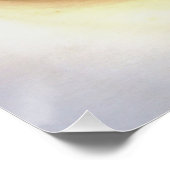 Cream White Calla Lily sluit Abstracte kunst op Perfect Poster (Hoek)