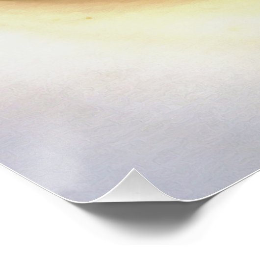 Cream White Calla Lily sluit Abstracte kunst op Perfect Poster (Hoek)