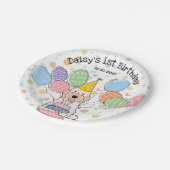 Cream White Cockapoo Cavapoo Hond Verjaardag Papieren Bordje (Gekanteld)