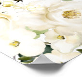 Cream White Flowers, First Holy Communion Welcome Poster (Hoek)