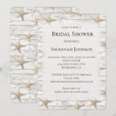 Cream White Ocean Starfish Beach Vrijgezellenfeest Kaart (Voorkant / Achterkant)