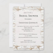 Cream White Ocean Starfish Beach Vrijgezellenfeest Kaart (Voorkant)