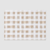 Cream White Plaid Stripes   Tissuepapier (Voorkant)