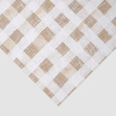 Cream White Plaid Stripes   Tissuepapier (Detail)