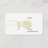 Cream White Professional Minimalist Modern Elegant Visitekaartje (Achterkant)