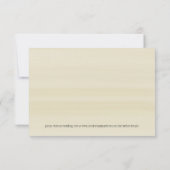 Cream White Roses Glitter Greenery Geometric RSVP (Achterkant)