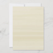 Cream White Roses Moderne Geometric Gold Glitter Kaart (Achterkant)