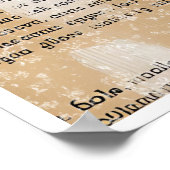 Cream & White Seahorse Abstract Poster (Hoek)