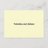 Cream With Slate Typography Wedding Gift Registry Informatiekaartje (Achterkant)