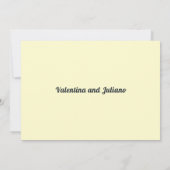 Cream With Slate Typography Wedding Save The Date (Achterkant)