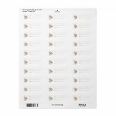 Cream Witte Kerstman Kerst- Etiket (Full Sheet)