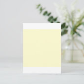 Cream Yellow Briefkaart (Staand voorkant)