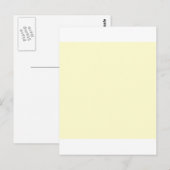 Cream Yellow Briefkaart (Voorkant / Achterkant)