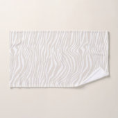 Cream Zebra Print Bad Handdoek (Handdoek)