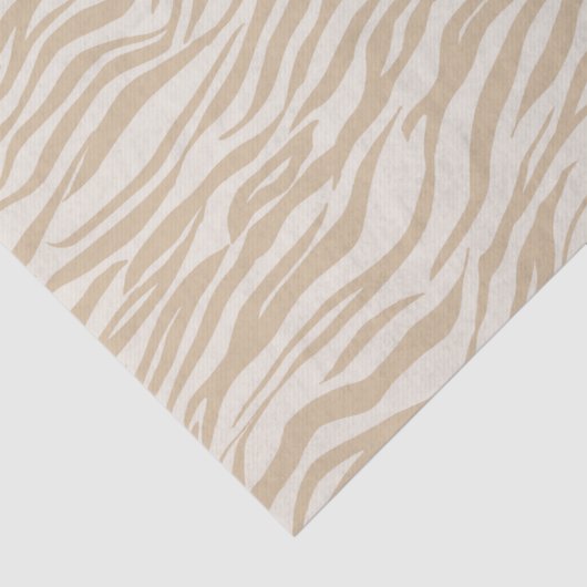Cream Zebra Print Tissuepapier (Detail)