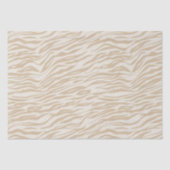 Cream Zebra Print Tissuepapier (Voorkant)
