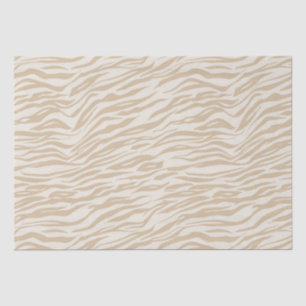 Cream Zebra Print Tissuepapier