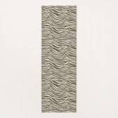 Cream Zebra Print Yogamat (Achterkant)