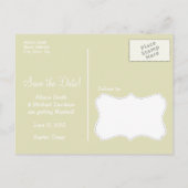 Cream Zebra Stripes Animal Print; Daisy Aankondigingskaart (Achterkant)