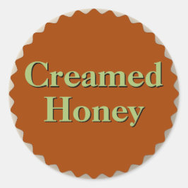 Creamed Honey Jar Goldenrod Vierkante Sticker