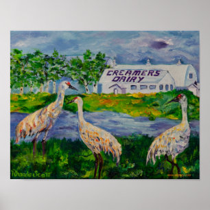 Creamer's zuivelfabriek Ak Poster