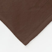 Creami Chocolade Una Quadrata Modern Patroon Fleece Deken (Hoek)